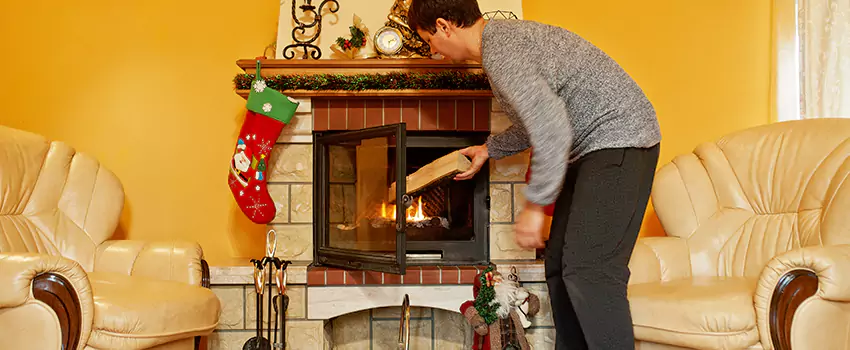 Rusted Metal Fireplace Restoration in Kissimmee, Florida